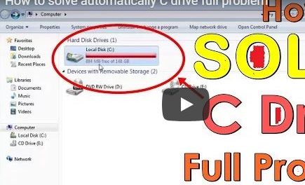 How to Solve Automatically C Drive Full Problem